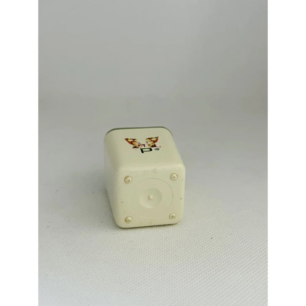 Vintage Lustro Ware Butterfly Green Lid Pepper Shaker Small USA 2.25